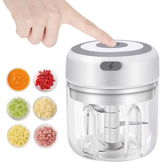 2. Portable 250ml USB rechargeable food chopper for herbs and veggies – Faizoq
