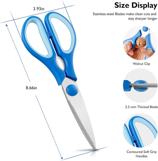 Dishwasher safe utility kitchen scissors for poultry and BBQ – Faizoq