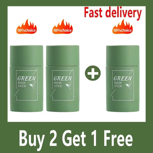 1. Green tea and eggplant deep cleansing mud mask for oil control faizoq