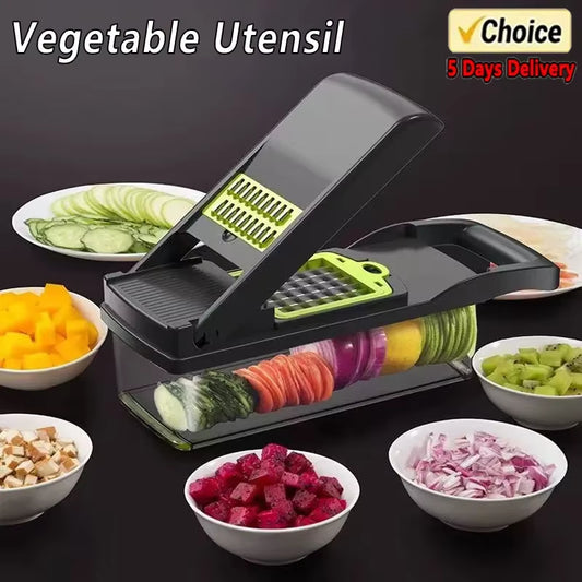 2. Interchangeable blade slicer and grinder for vegetables and fruits – Faizoq