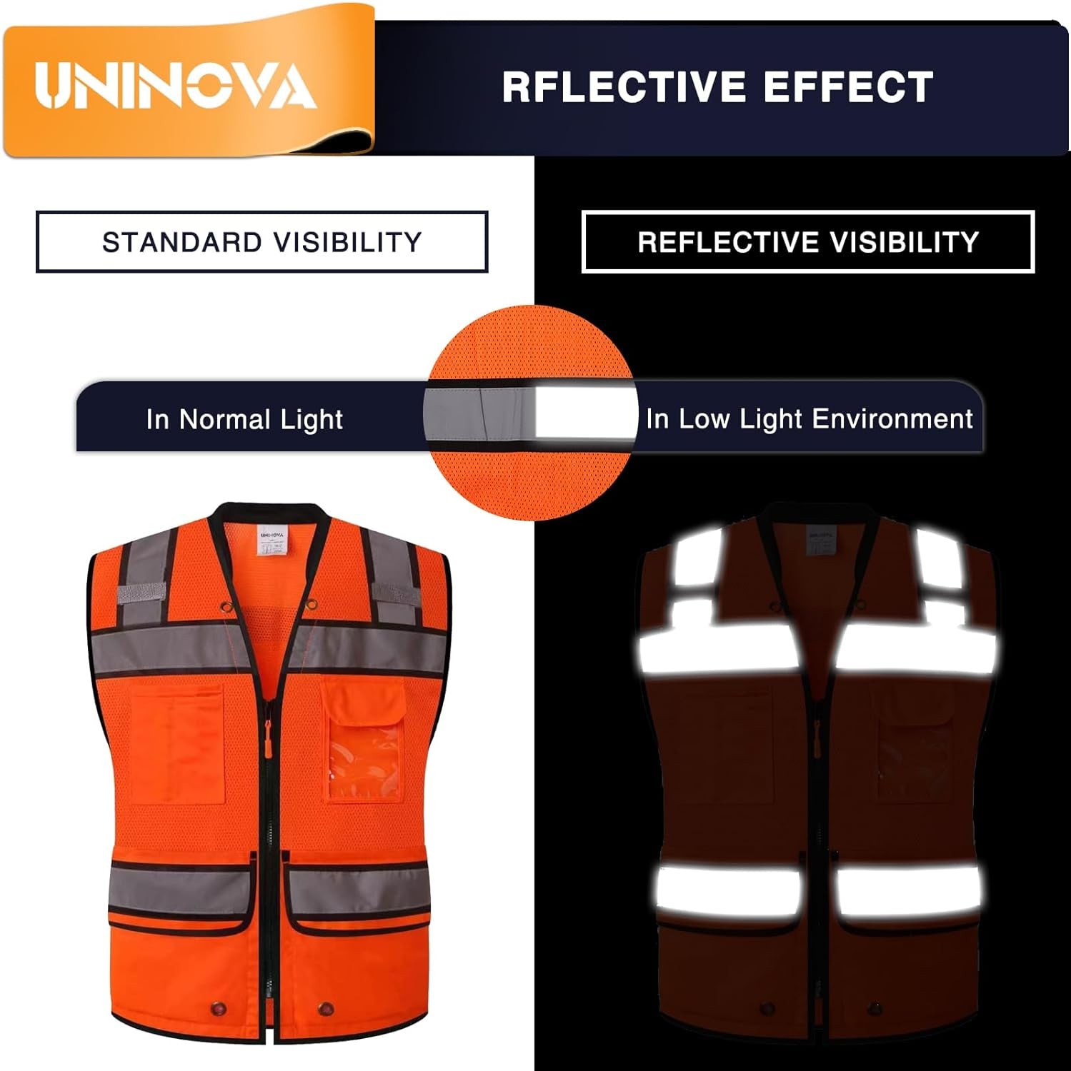 3. Reflective surveyor and construction safety vest faizoq
