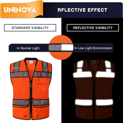 3. Reflective surveyor and construction safety vest faizoq
