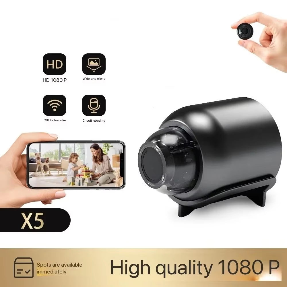 1. 1080P HD mini Wi-Fi smart security camera with night vision – Faizoq