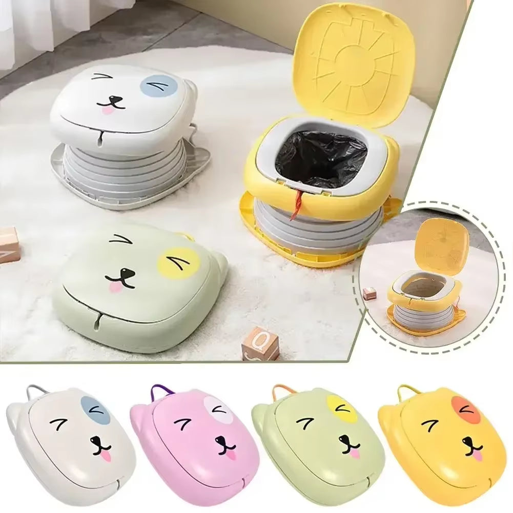 Portable Toilet Folding Children Portable Folding Potty for Car Camping Indoor Outdoor Bathroom for Baby Kids Children