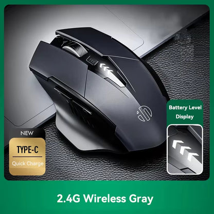 Bluetooth Compatible Mouse Rechargeable 2.4G  Wireless Mouse Office Mute Support PC Laptop Tablet Smartphone Universal