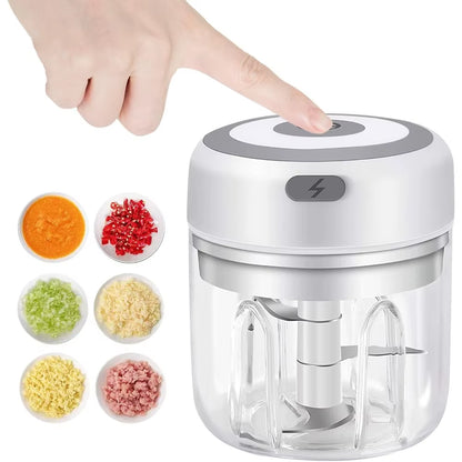 2. Portable 250ml USB rechargeable food chopper for herbs and veggies – Faizoq 
