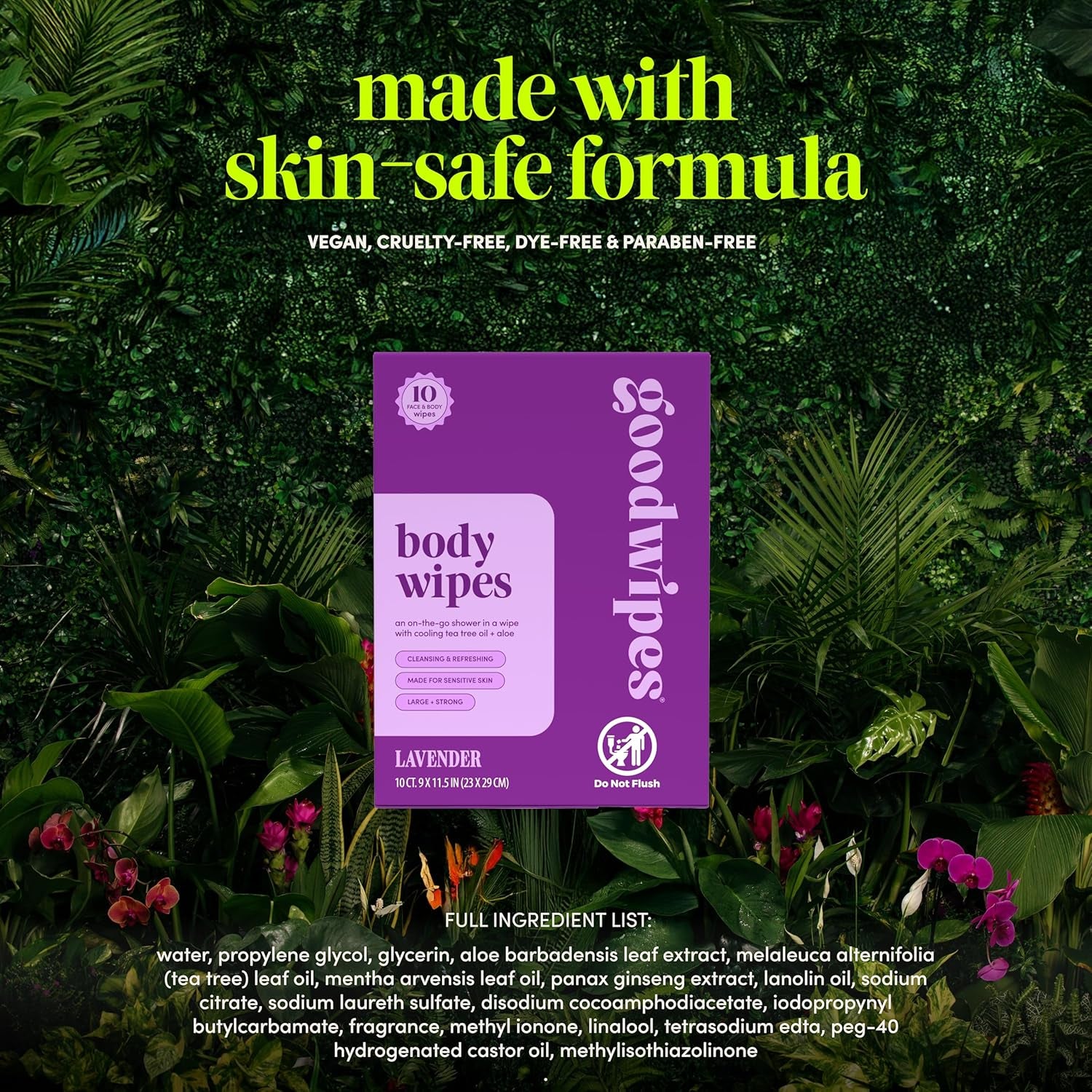 2. Hypoallergenic face and body sweat removal wipes faizoq