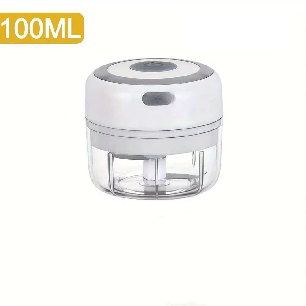 Electric Meat Mincer and Garlic Chopper - 100ML/250ML Vegetable and Onion Cutter Kitchen Accessory