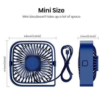 3. Compact USB powered mini fan for desk and bedroom use – Faizoq