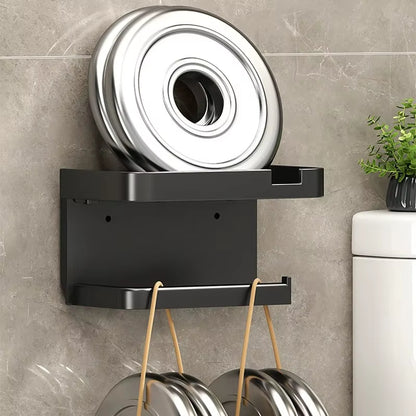 Toilet Paper Holder Plastic Storage Rack Kitchen Towel Placement of Seasoning Bottles Bathroom Wall Roll of Paper Phone Storage