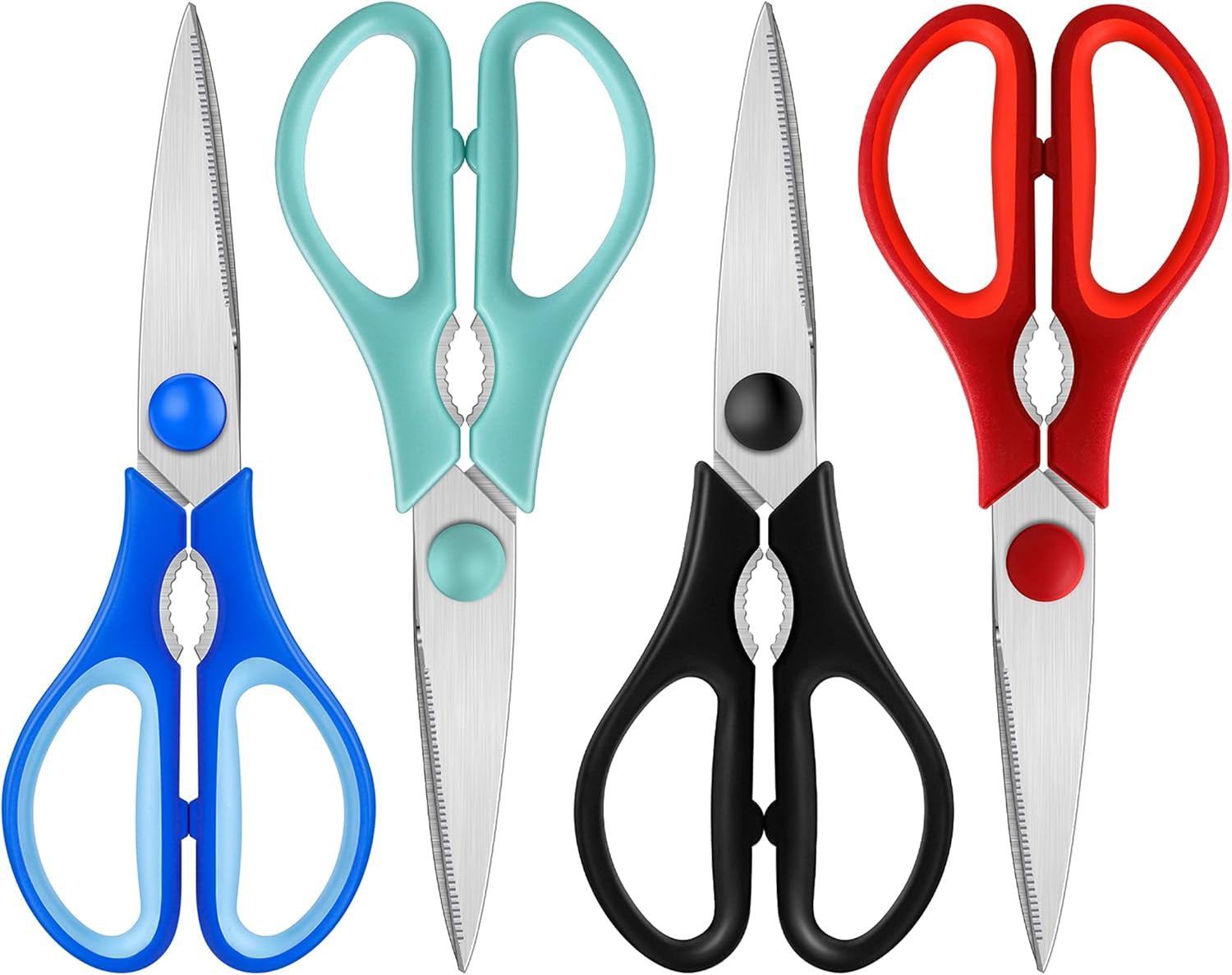 Kitchen Shears - Heavy Duty Cooking Scissors, Dishwasher Safe, Stainless Steel, Sharp Utility Shears for Poultry, Turkey, Chicken, BBQ