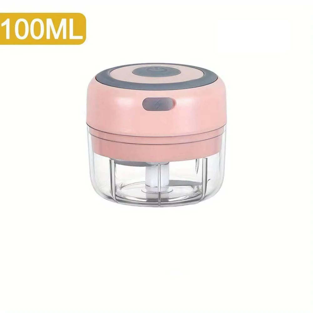 Electric Meat Mincer and Garlic Chopper - 100ML/250ML Vegetable and Onion Cutter Kitchen Accessory