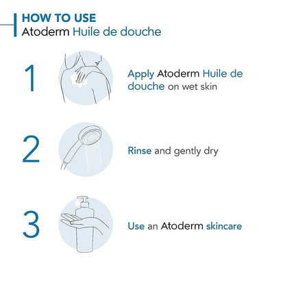 3. Gentle dermatological shower oil for family skincare faizoq