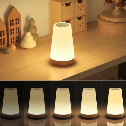 3. Portable RGB night lamp with multiple color modes and brightness control – Faizoq