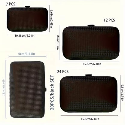 7-24Pcs Professional Nail Clippers Kit - Ultra Sharp Fingernail and Toenail Cutters for Men and Women - Sturdy Pedicure Care