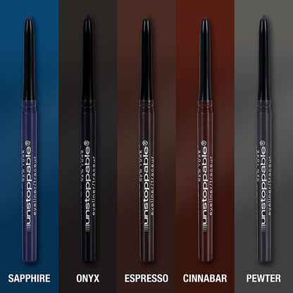 Maybelline Unstoppable Waterproof Mechanical Brown Eyeliner Pencil, Easy to Apply, Smooth Glide, up to 24 Hour Wear, Cinnabar