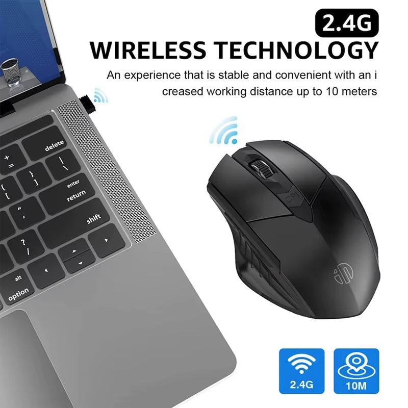 3. Ergonomic rechargeable Bluetooth mouse for office and home use – Faizoq