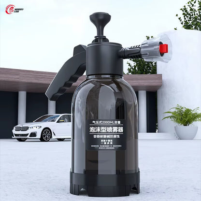 2L Foam Sprayer Car Wash Hand-Held Foam Watering Can Air Pressure Sprayer Plastic Disinfection Water Bottle Car Cleaning Tools