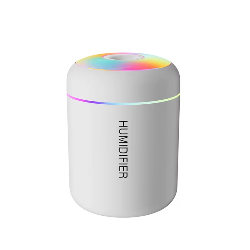 180ML Mini Air Humidifier USB Aroma Diffuser Essential Oil Purifier Mist Maker Colorful Lights Humidificador for Home Car Office
