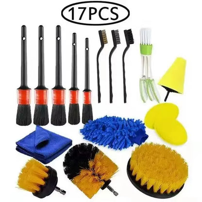 Electric Drill Brush Accessories a Set of Electric Car Wash Brush Car Polisher Kitchen Cleaning Kit Toilet Cleaning Tools