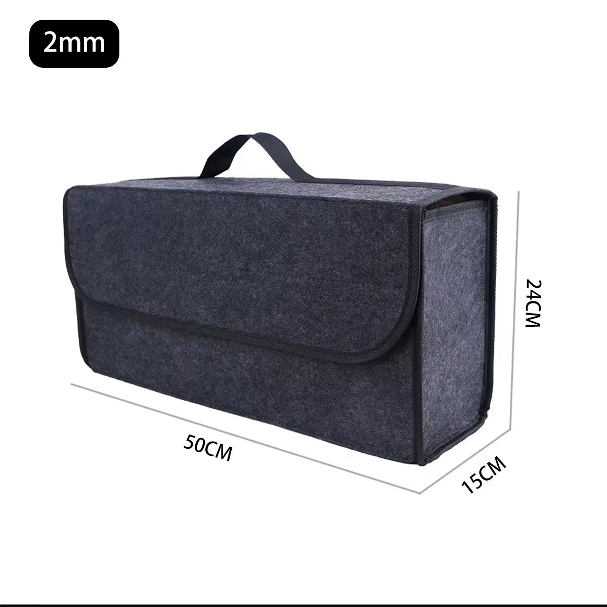 1. Car storage felt box universal foldable anti-slip organizer – Faizoq