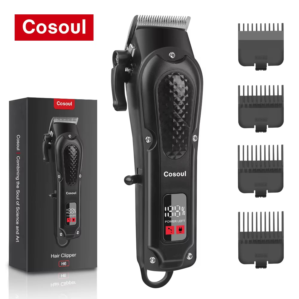 1. Compact hair clipper and electric beard trimmer with LED display – Faizoq