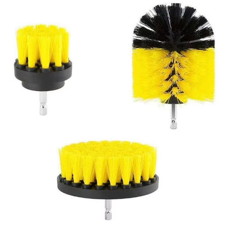 1. Electric drill brush head kit with power scrubber attachments for carpet and bathroom – Faizoq