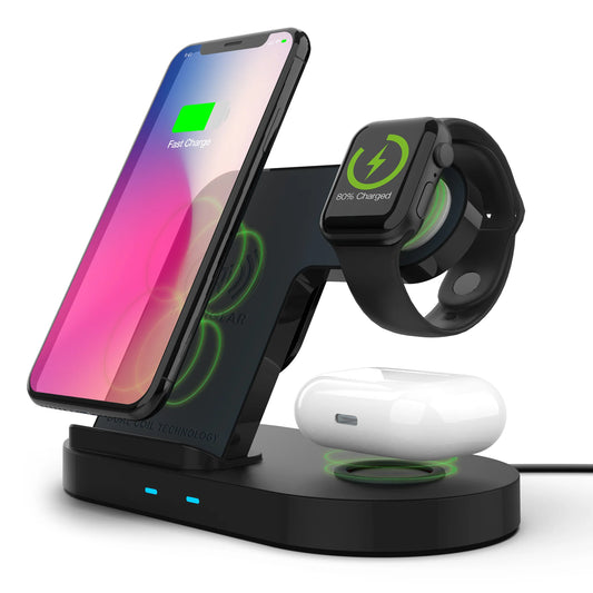 1. HyperGear 3-in-1 wireless charging dock for phone watch and earbuds – Faizoq