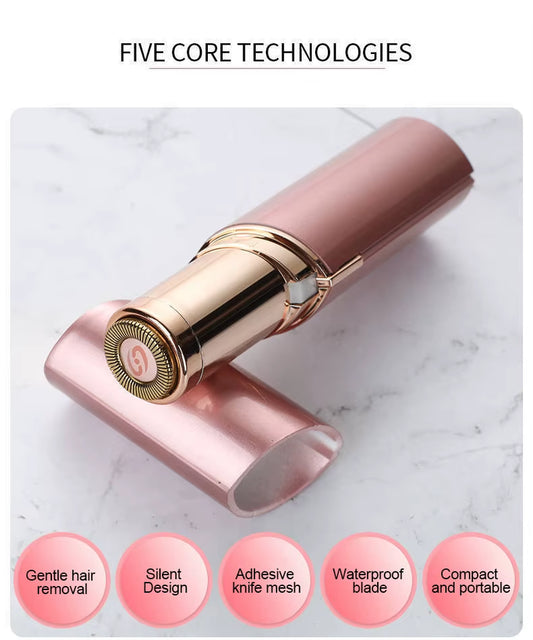 1. Lipstick shaped electric hair remover and eyebrow shaper for women – Faizoq