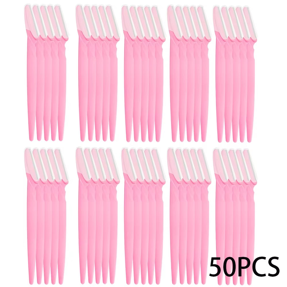 Razor Set Eyebrow Multipurpose Face Razors for Women and Men Dermaplaning Tool Easy to Use Cutter Shaver Blades Makeup Tools