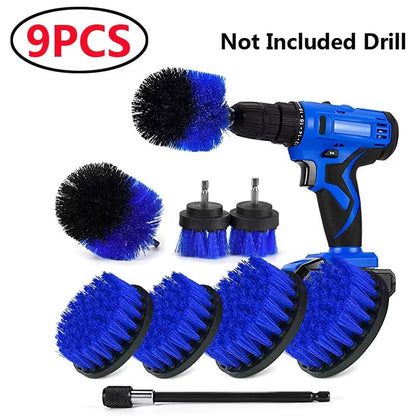 Electric Drill Brush Accessories a Set of Electric Car Wash Brush Car Polisher Kitchen Cleaning Kit Toilet Cleaning Tools