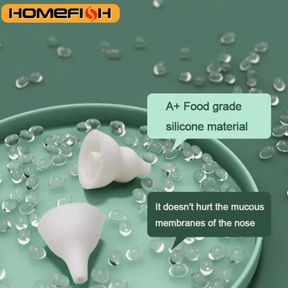 1Pcs Electric Nasal Absorber Silent Baby Obstruction Rhinitis Cleaner Nasal Aspirator 6-Speed Suction for 0-6Years‘Baby