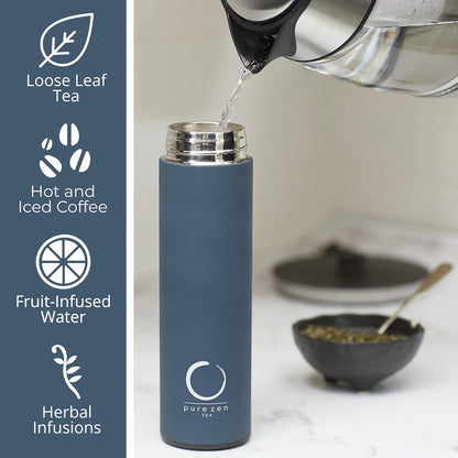3. Leakproof stainless steel tea thermos with filter for travel faizoq