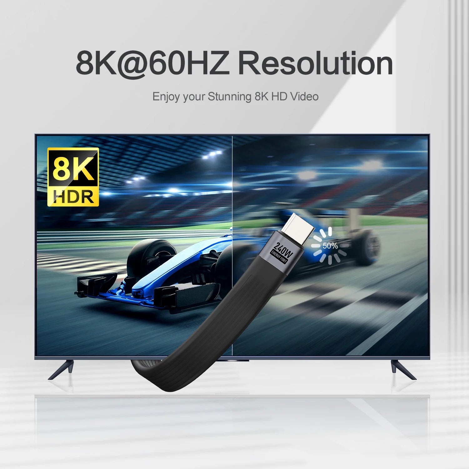 USB 4 Cable Portable Keychain 240W USB C Charging Cable 40Gbps Data Transfer Thunderbolt 4/3 8K@60Hz Video Display for Iphone17