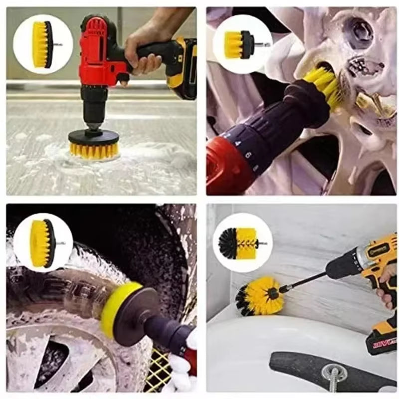 3. Durable drill brush head set for deep cleaning and stain removal – Faizoq