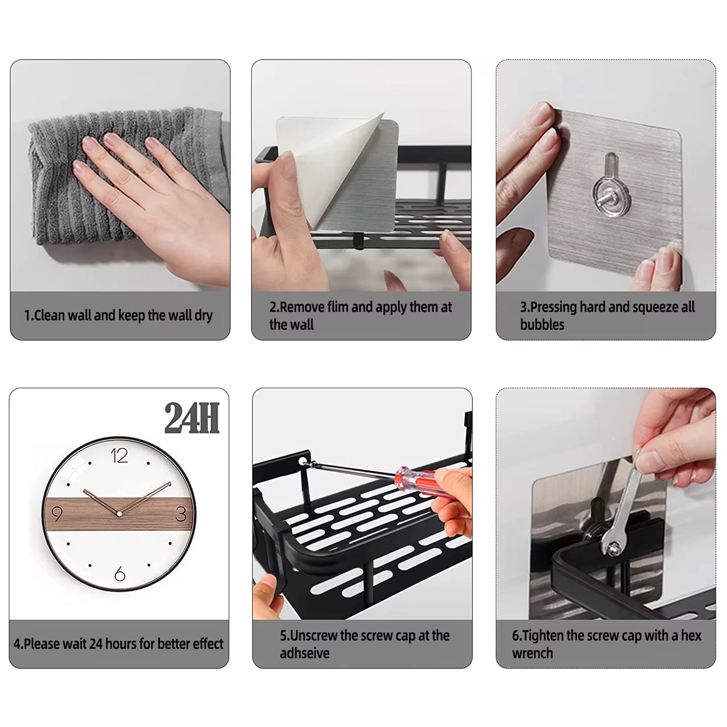 Bathroom Shelf Bathroom Towel Rack Shelves Wall Shower Shampoo Rack No Drill Shelf Bathroom Tripod Storage Rack