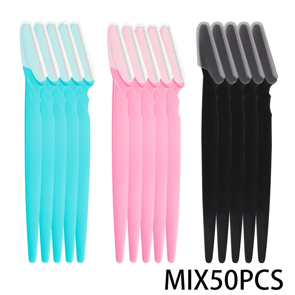 Razor Set Eyebrow Multipurpose Face Razors for Women and Men Dermaplaning Tool Easy to Use Cutter Shaver Blades Makeup Tools