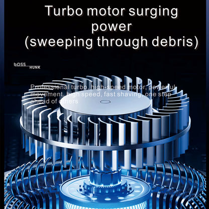 Men'S Electric Shaver, Portable Rechargeable Shaver, Dry and Wet Dual-Use Shaver, Facial Shaving Knife, Car Travel Office Shaver