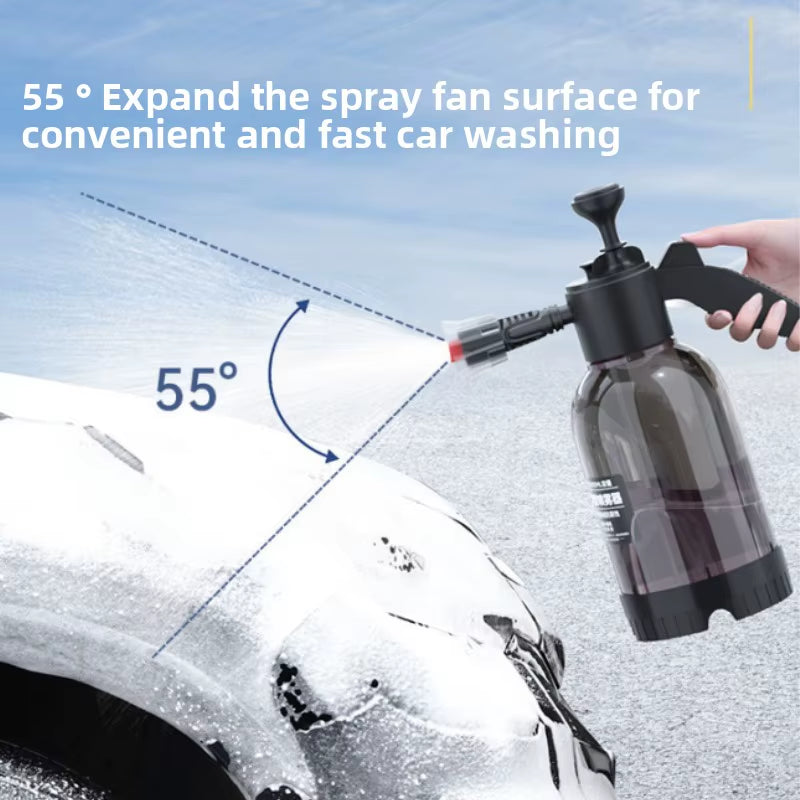 2L Foam Sprayer Car Wash Hand-Held Foam Watering Can Air Pressure Sprayer Plastic Disinfection Water Bottle Car Cleaning Tools