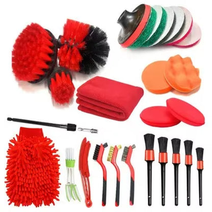 Electric Drill Brush Accessories a Set of Electric Car Wash Brush Car Polisher Kitchen Cleaning Kit Toilet Cleaning Tools