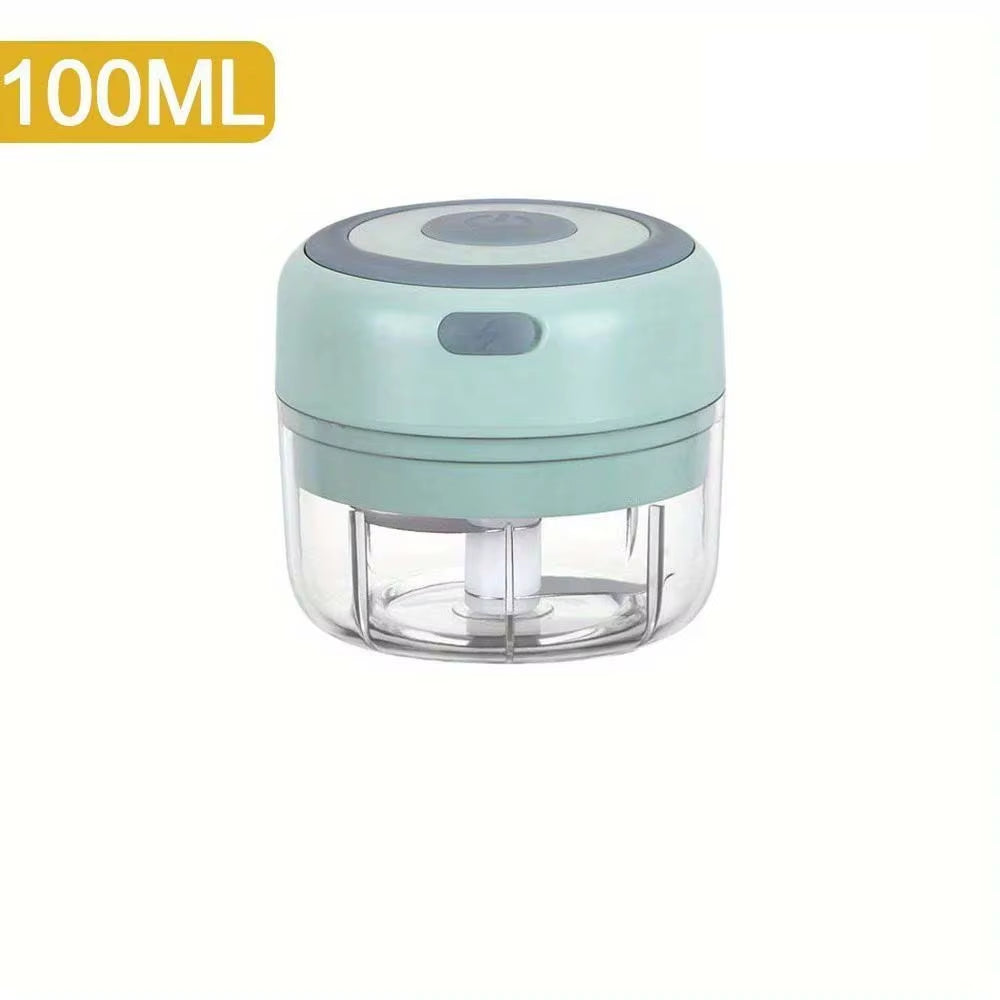 Electric Meat Mincer and Garlic Chopper - 100ML/250ML Vegetable and Onion Cutter Kitchen Accessory